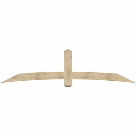 Ekena Millwork Bellingham Rough Sawn Timber Gable Bracket, Douglas Fir, 108"W x 27"H x 6"D x 6"F, 6/12 Pitch GBW108X27X0606BEL00RDF